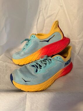 Hoka  men’s Light Blue & Yellow Running Shoes